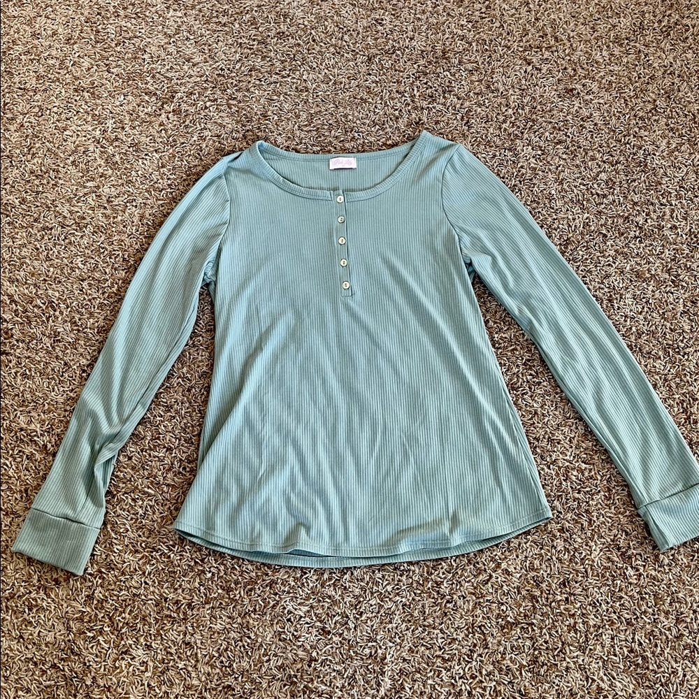 Pink Lily Henley